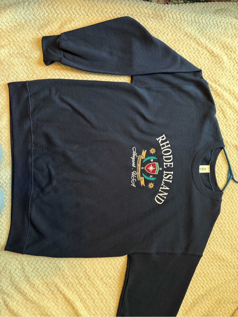 Altar’d State Revival Rhode Island Navy Crewneck Sweatshirt with Crest